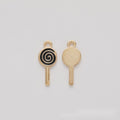 Spiral Enamel Lollipop Metal Charm in Seven Colors view 3