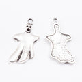 Draped Ghost Charm Alloy Jewelry Making Component in 2 Finish Options view 3