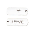 Love Heart Cutout Tag Charm Metal Jewelry Making Pieces view 3