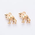 Walking Camel Charm Pendants in 4 Metal Finish Options view 3