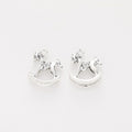 Rocking Horse Charm in 2 Metal Finishes for Jewelry Making view 3
