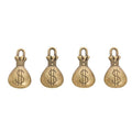 Dollar Money Bag Metal Charms in Seven Finishes for Jewelry Making view 3