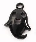 Glossy Ghost Charms In Black And White For Jewelry Making view 3