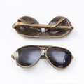 Aviator Sunglasses Metal Charm In 7 Finish Options view 8