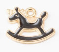 Rocking Horse Enamel Charms in Five Bright and Soft Colors view 4
