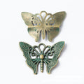 Filigree Butterfly Metal Charms in Four Antique Finishes view 9