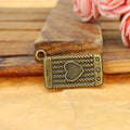 Heart Screen Mobile Phone Charm With Keypad Detail For Jewelry Making view 3