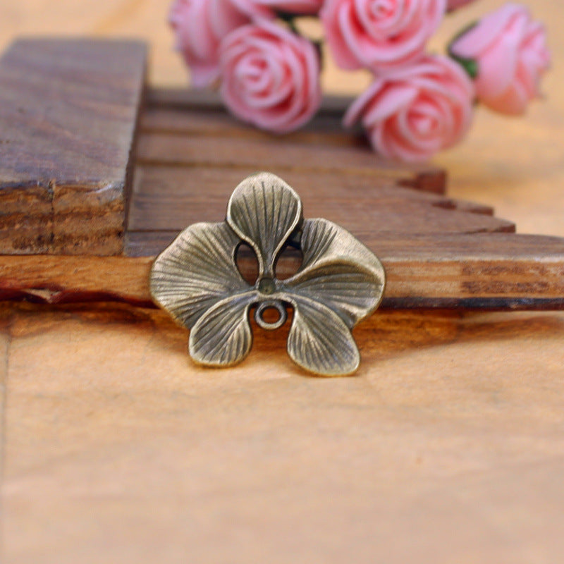 29x26mm Five-Petal Flower Alloy Charm Pendant
