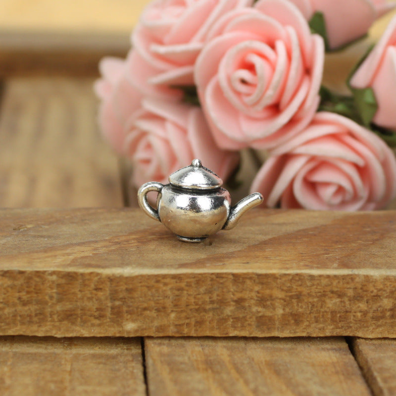 Vintage 3D Alloy Flask Charm Pendant 17x11mm