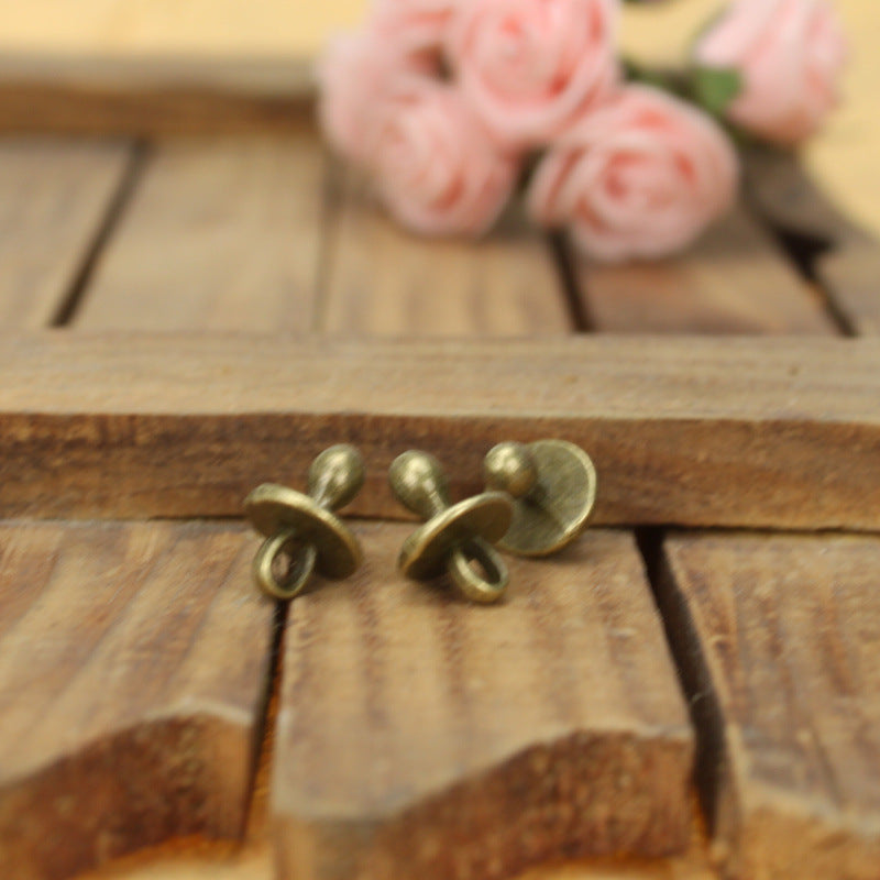 Alloy Pacifier Charm Pendant for DIY Jewelry, 14x10mm