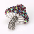 Red Silver Tone Mushroom Metal Brooch Pin for Jackets and Lapels view 4