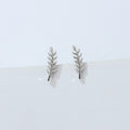 Fern Leaf Climber Stud Earrings Offered in Three Finishes view 8