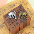 Vintage Double-Sided Alloy Elephant Charm Pendant
