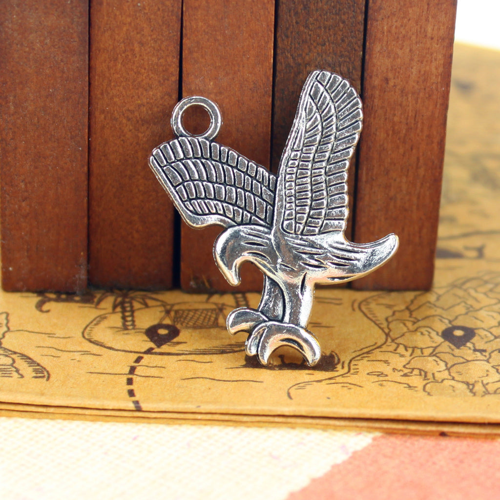 30x26mm Vintage Double-Sided Eagle Alloy Pendant