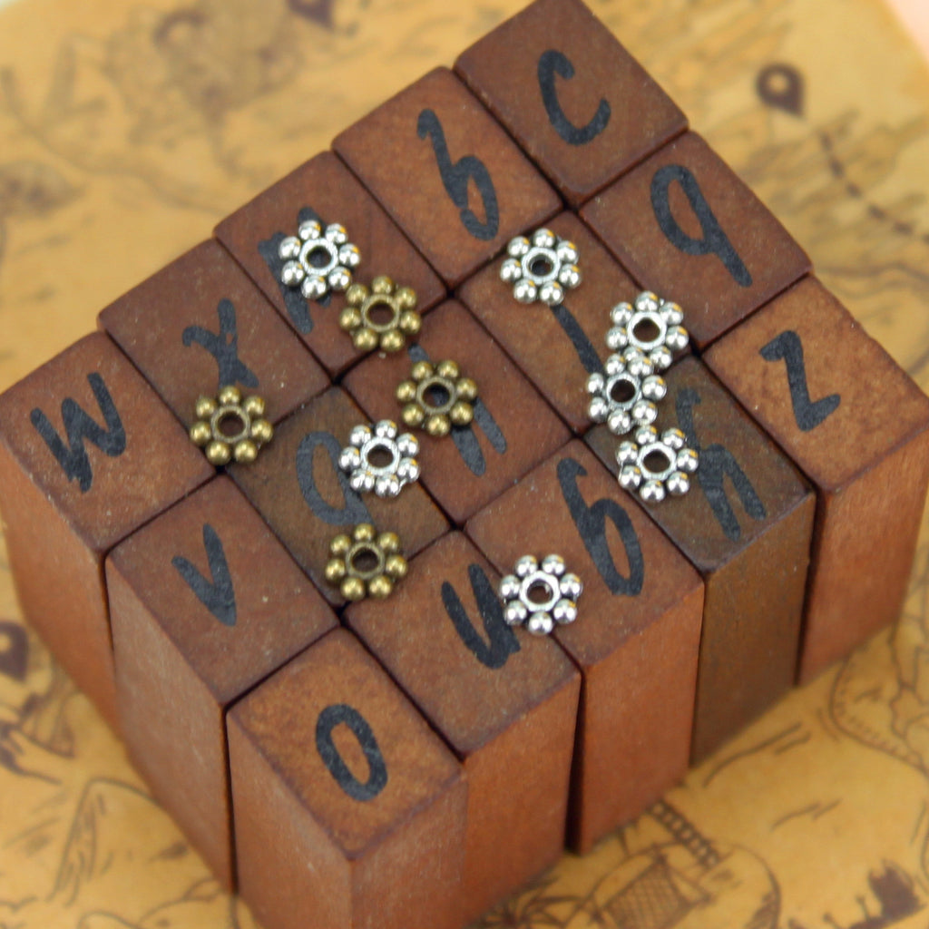 5mm Vintage Alloy Spacer Beads for DIY Jewelry Making