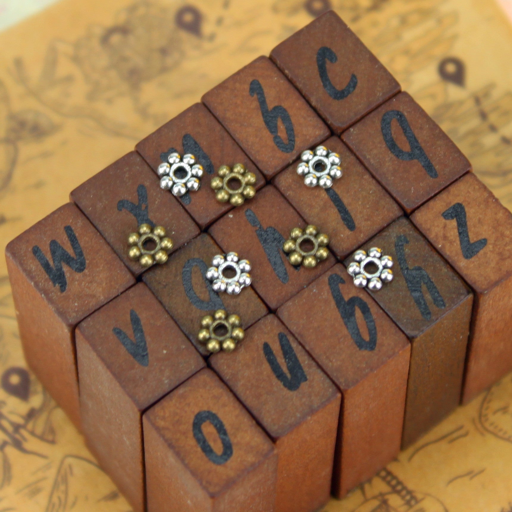 5mm Vintage Alloy Spacer Beads for DIY Jewelry Making