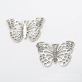 Vintage Style Metal Filigree Butterfly Embellishment in 2 Metal Finishes view 6
