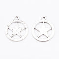 Star Medallion Metal Charm 2 Finish Options Craft Supply view 6