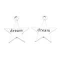 Dream Letter Star Charms in Antique Bronze and Silver view 5