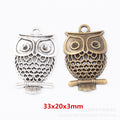 Zinc Alloy Owl Charm Pendant No.995878 for DIY Necklace Bracelet Jewelry Making view 1