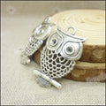 Zinc Alloy Owl Charm Pendant No.995878 for DIY Necklace Bracelet Jewelry Making view 5