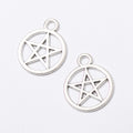 Zinc Alloy Five Point Star Charm Pendant No.271242 for DIY Necklace Bracelet Jewelry Making view 3
