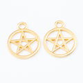 Zinc Alloy Five Point Star Charm Pendant No.271242 for DIY Necklace Bracelet Jewelry Making view 4