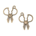 Zinc Alloy Scissors Charm Pendant No.379533 for DIY Necklace Bracelet Jewelry Making view 3