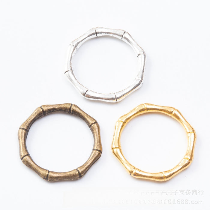Zinc Alloy Circle Charm Pendant No.715898 for DIY Necklace Bracelet Jewelry Making