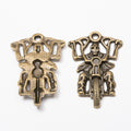 Zinc Alloy Ghost Rider Charm Pendant for DIY Necklace Bracelet Jewelry Making view 2