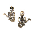 Zinc Alloy Guitar Skull Charm Pendant for DIY Necklace Bracelet Jewelry Making view 3