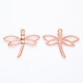 Zinc Alloy Dragonfly Charm Pendant No.671481 for DIY Necklace Bracelet Jewelry Making view 3