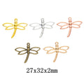 Zinc Alloy Dragonfly Charm Pendant No.671481 for DIY Necklace Bracelet Jewelry Making view 1