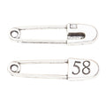 Zinc Alloy Safety Pin Charm Pendant for DIY Necklace Bracelet Jewelry Making view 3