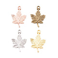 Zinc Alloy Maple Leaf Charm Pendant No.267807 for DIY Necklace Bracelet Jewelry Making view 5