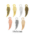 Zinc Alloy Wing Charm Pendant No.583747 for DIY Necklace Bracelet Jewelry Making view 1