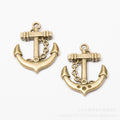 Zinc Alloy Anchor Charm Pendant No.655596 for DIY Necklace Bracelet Jewelry Making view 2