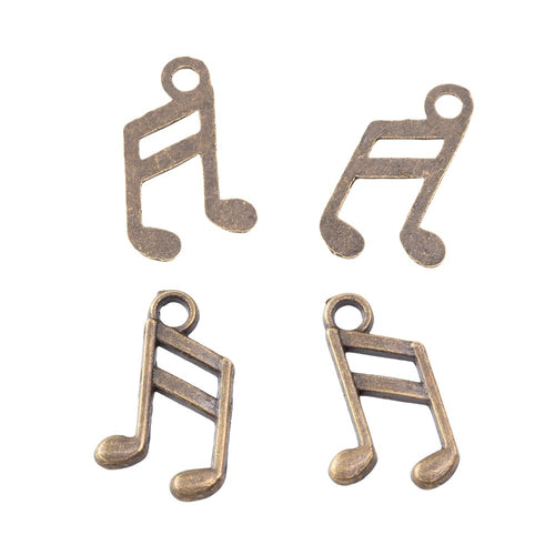 Zinc Alloy Music Note Charm Pendant No.707260 for DIY Necklace Bracelet Jewelry Making