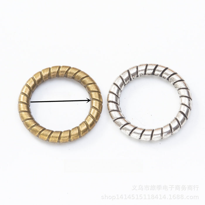 Zinc Alloy Circle Charm Pendant No.650855 for DIY Necklace Bracelet Jewelry Making