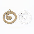 Zinc Alloy Ocean Wave Charm Pendant No.966067 for DIY Necklace Bracelet Jewelry Making view 1