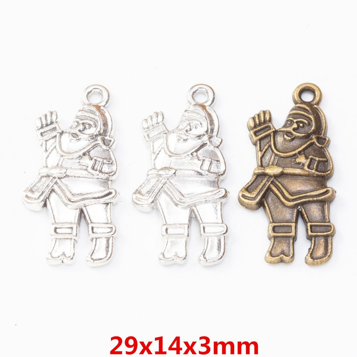 Zinc Alloy Santa Claus Charm Pendant No.295711 for DIY Necklace Bracelet Jewelry Making