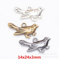 Zinc Alloy Bird Charm Pendant No.694647 for DIY Necklace Bracelet Jewelry Making view 1