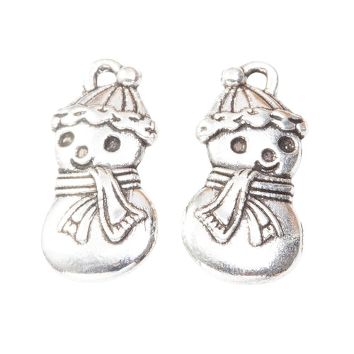 Zinc Alloy Snowman Charm Pendant No.759495 for DIY Necklace Bracelet Jewelry Making