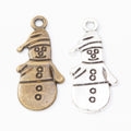 Zinc Alloy Snowman Charm Pendant for DIY Necklace Bracelet Jewelry Making view 4