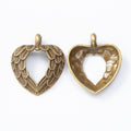 Zinc Alloy Heart Charm Pendant No.759616 for DIY Necklace Bracelet Jewelry Making view 4