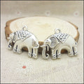 Zinc Alloy Elephant Charm Pendant No.886227 for DIY Necklace Bracelet Jewelry Making view 4