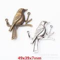 Zinc Alloy Two Birds Charm Pendant No.733525 for DIY Necklace Bracelet Jewelry Making view 1