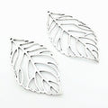 Gold Zinc Alloy Leaf Charm Pendant for DIY Necklace Bracelet Jewelry Making view 4