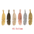 Zinc Alloy Double Leaves Charm Pendant for DIY Necklace Bracelet Jewelry Making view 1