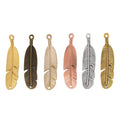 Zinc Alloy Double Leaves Charm Pendant for DIY Necklace Bracelet Jewelry Making view 5